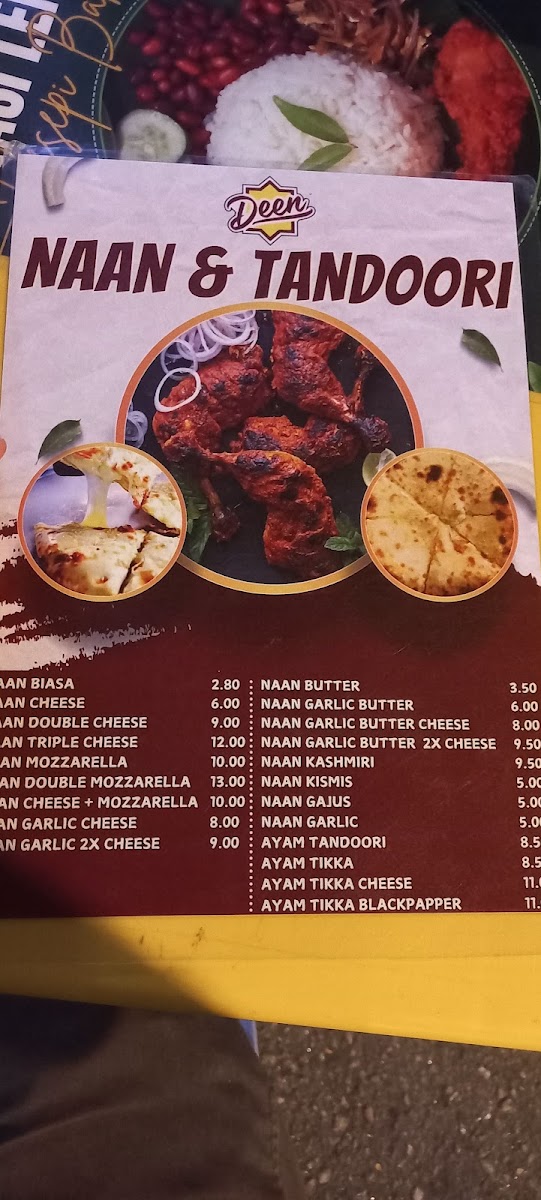 Restoran Nasi Kandar Deen Photo Menu 1