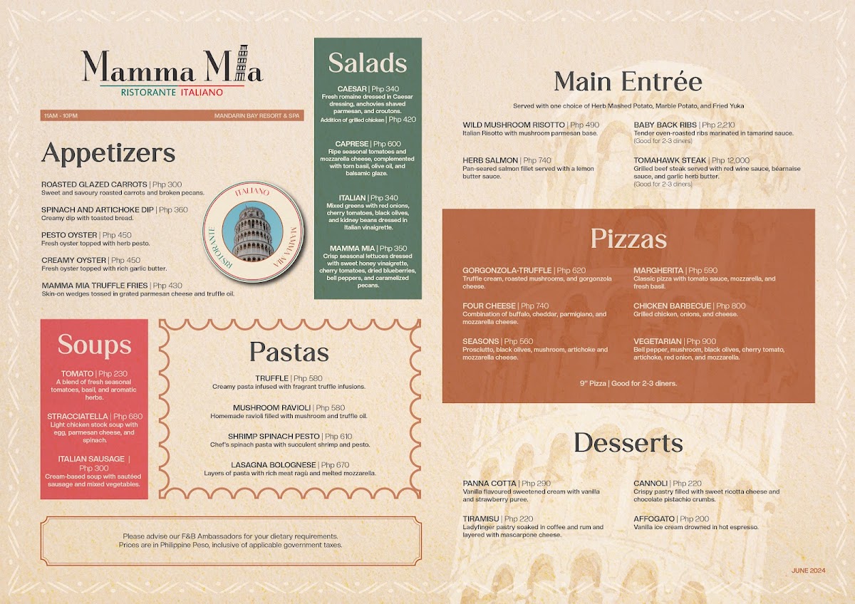 Mamma Mia Ristorante Italiano Photo Menu 1