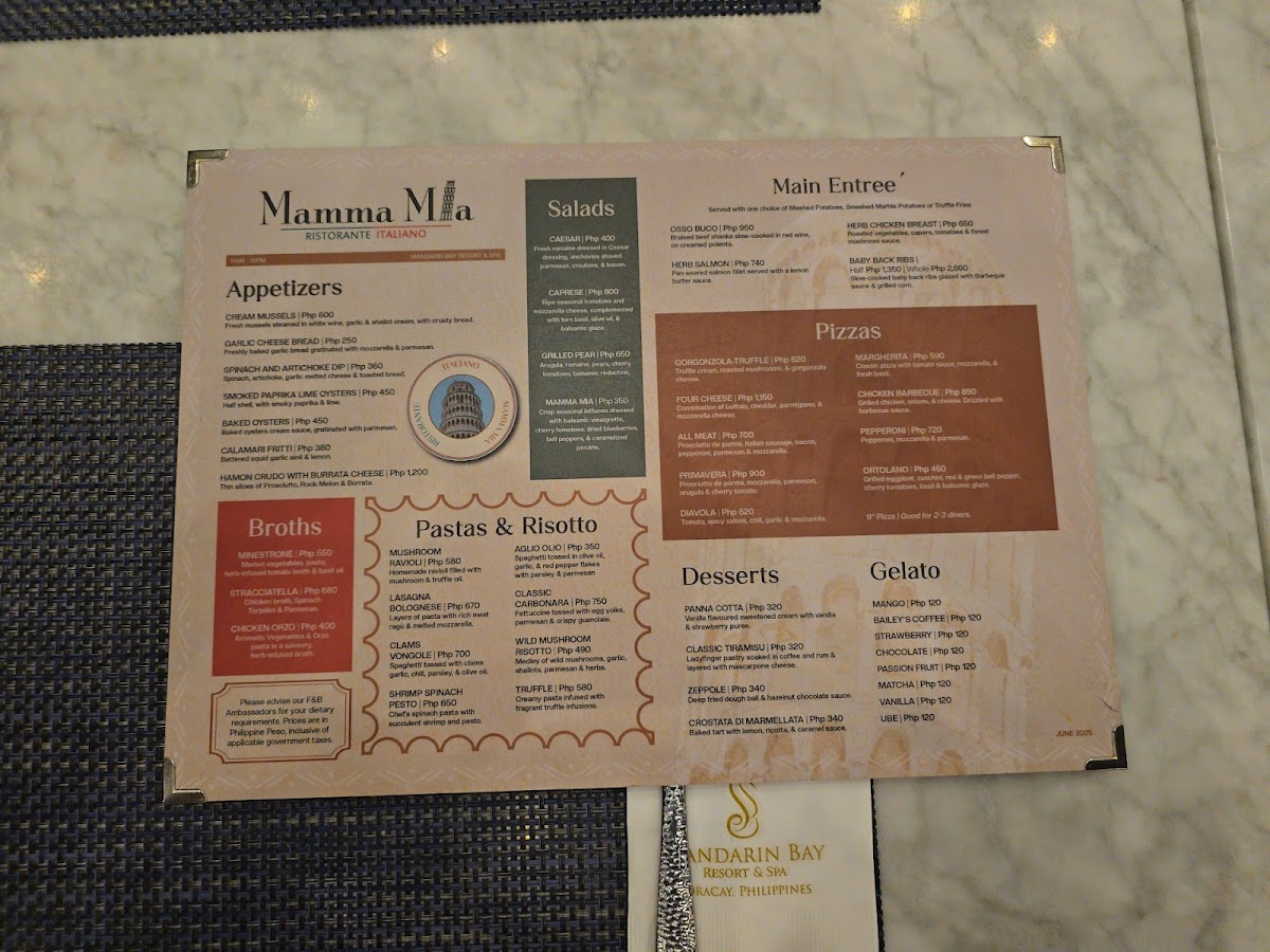 Mamma Mia Ristorante Italiano Photo Menu 3