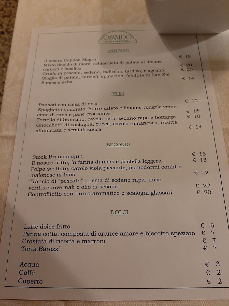Trattoria Osvaldo Photo Menu 5