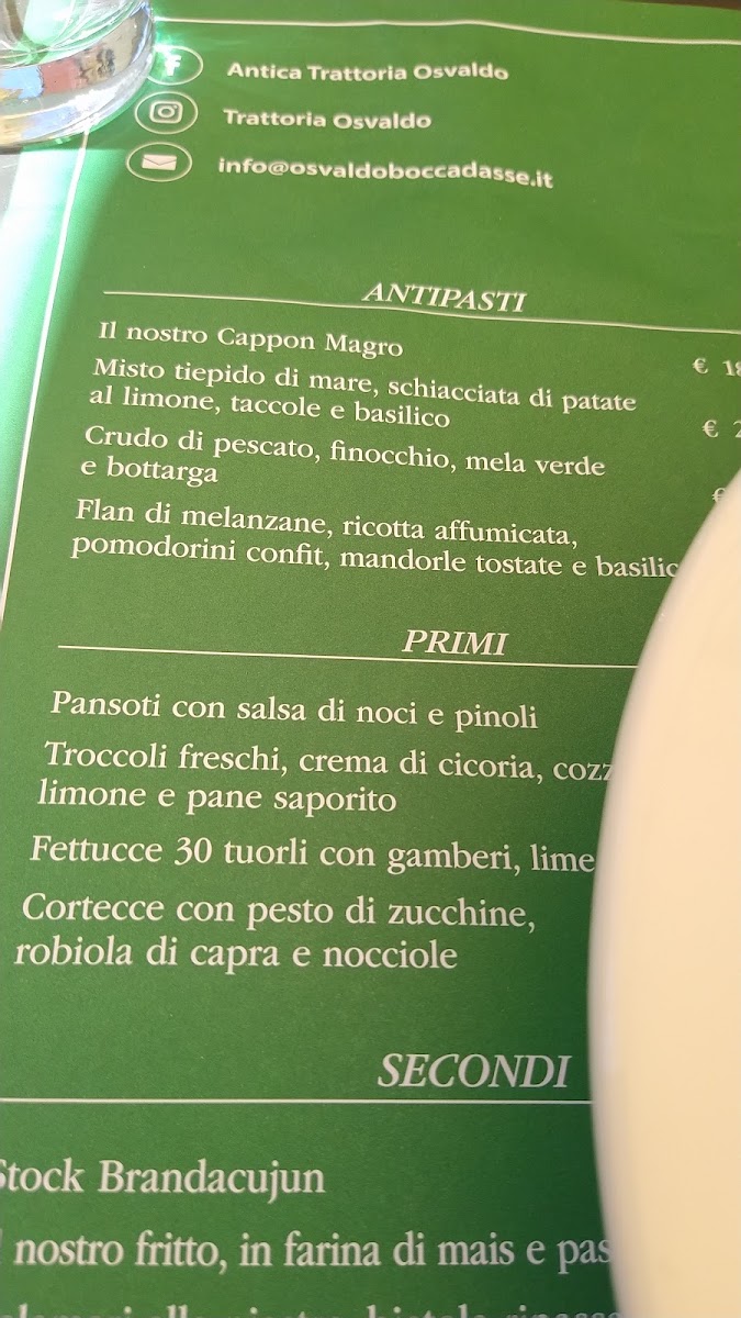 Trattoria Osvaldo Photo Menu 7