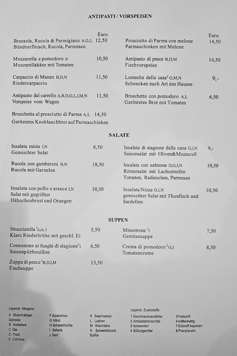 Restaurant Da Bruno Photo Menu 2