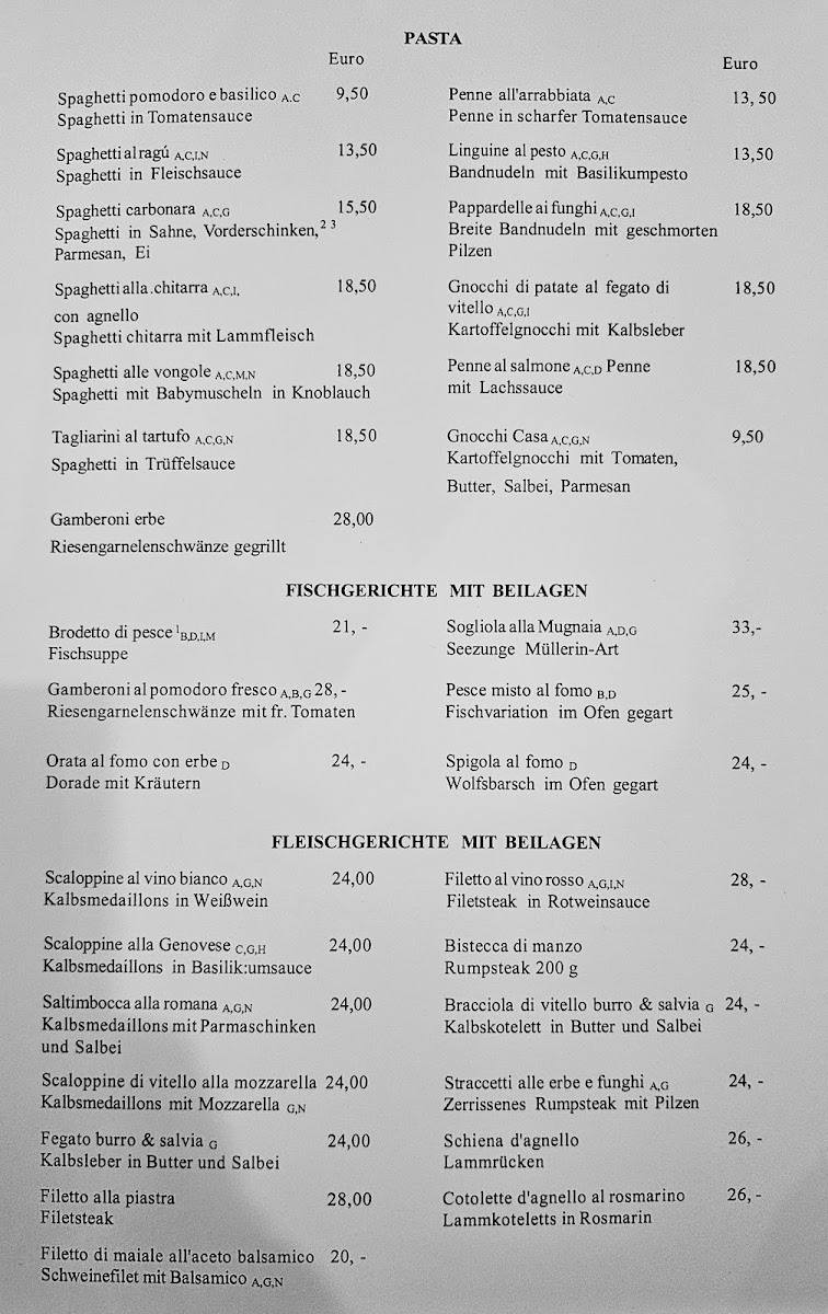 Restaurant Da Bruno Photo Menu 3