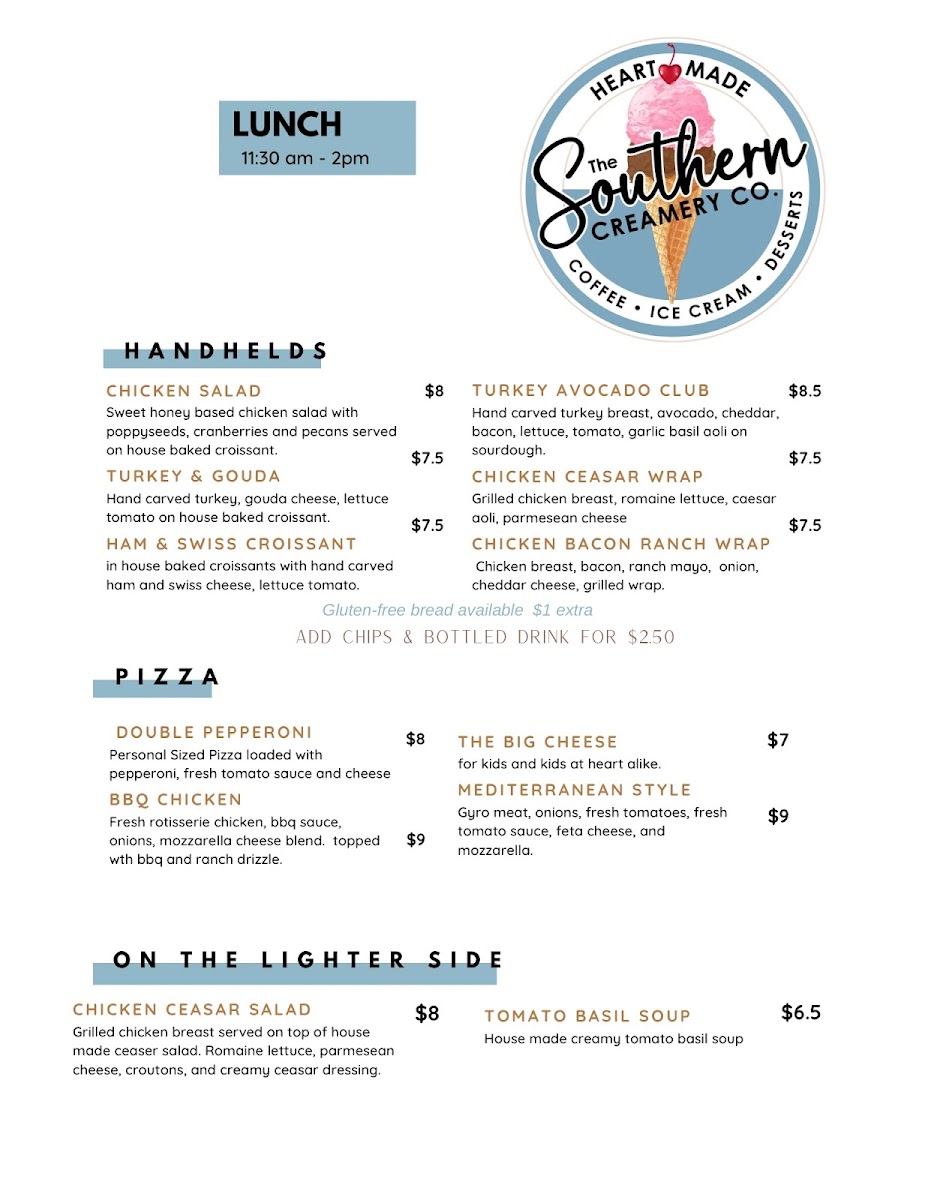 Southern Creamery Co. Photo Menu 4