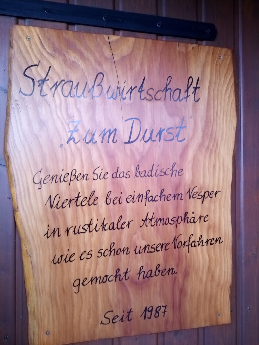 Rainer Durst Straussenwirtschaft Photo Menu 3