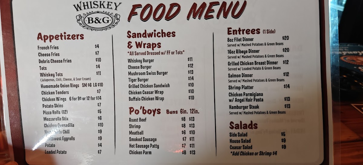 Whiskey Bar & Grill Photo Menu 7