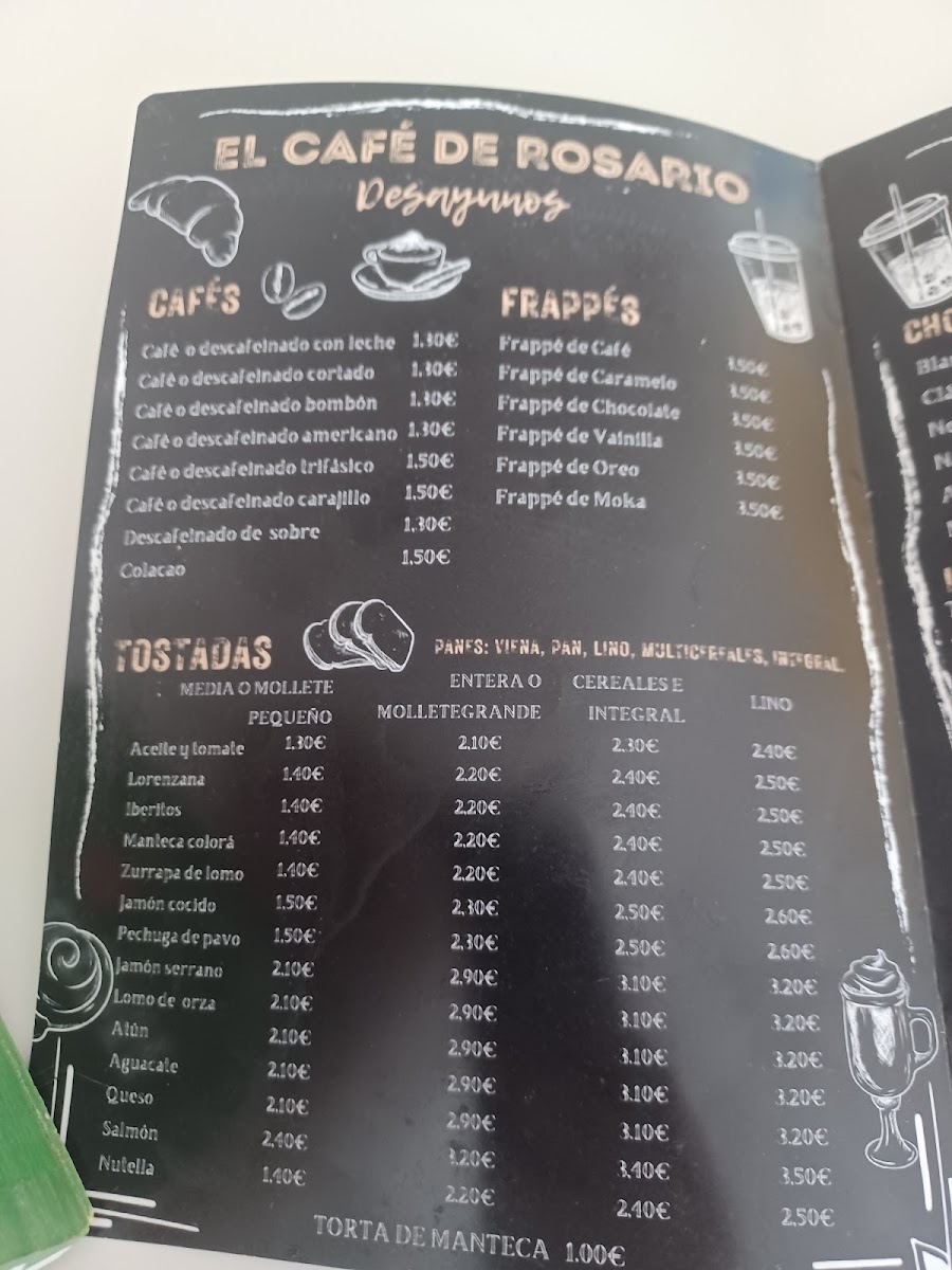 El Café de Rosario Photo Menu 1