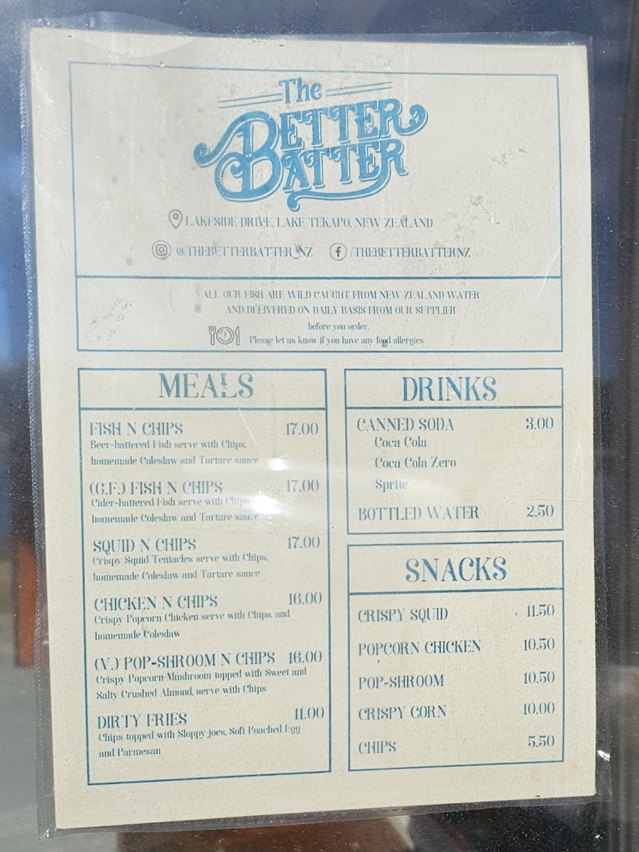 The Better Batter NZ Photo Menu 2