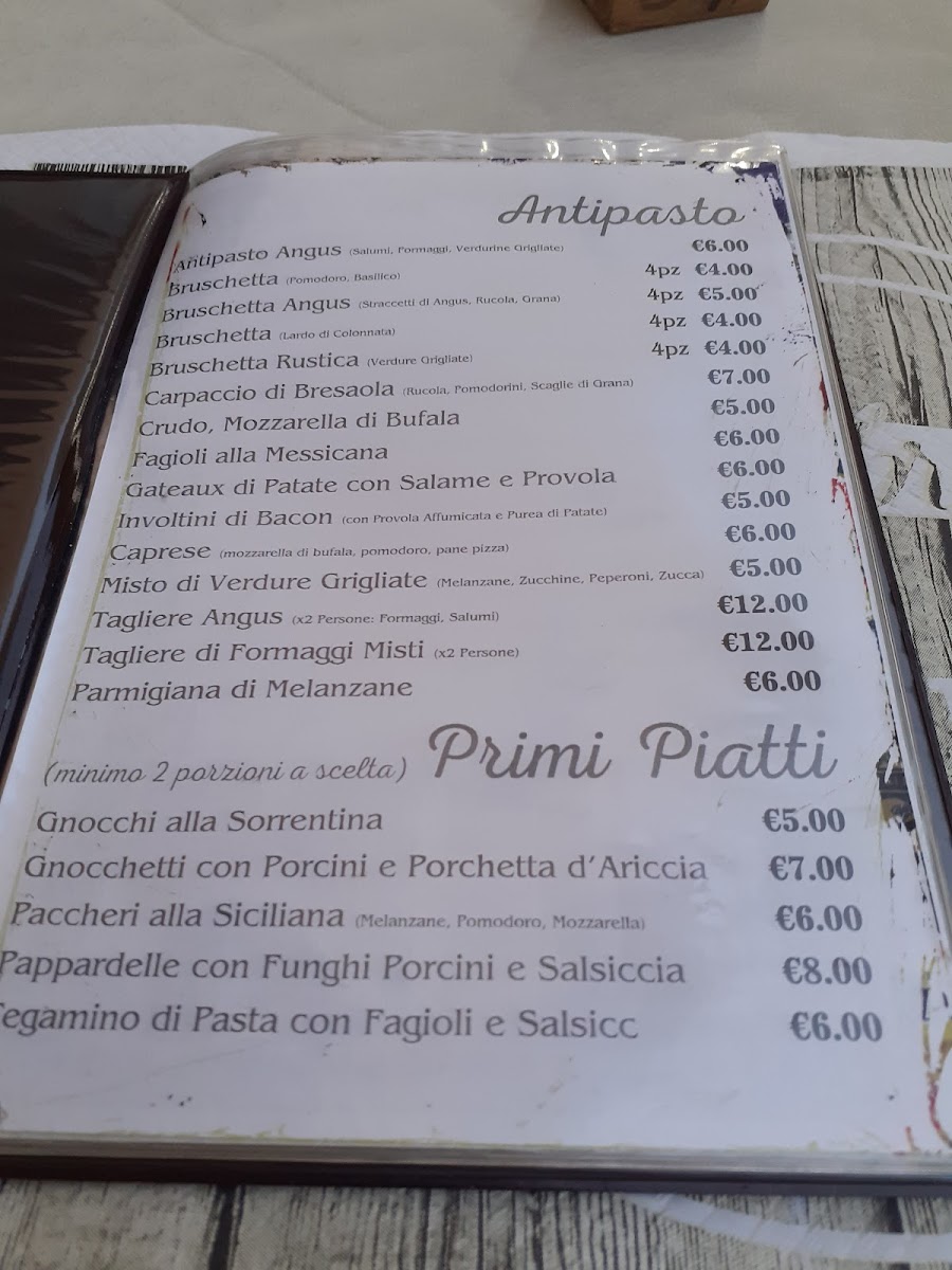 Ristorante Pizzeria Angus Photo Menu 3