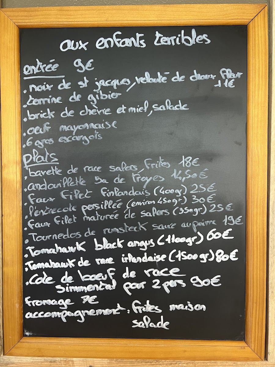 Les enfants terribles Photo Menu 1