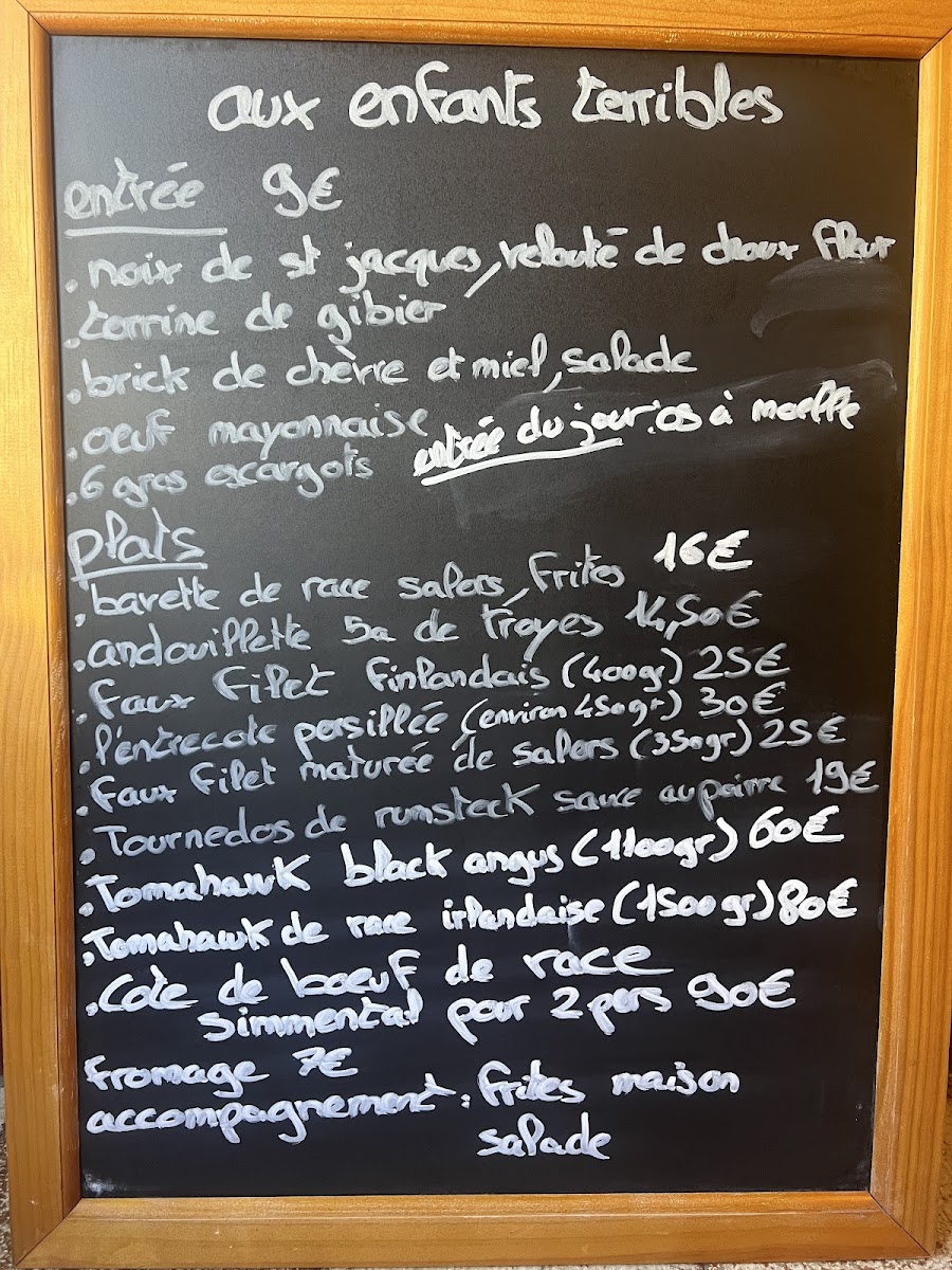 Les enfants terribles Photo Menu 2