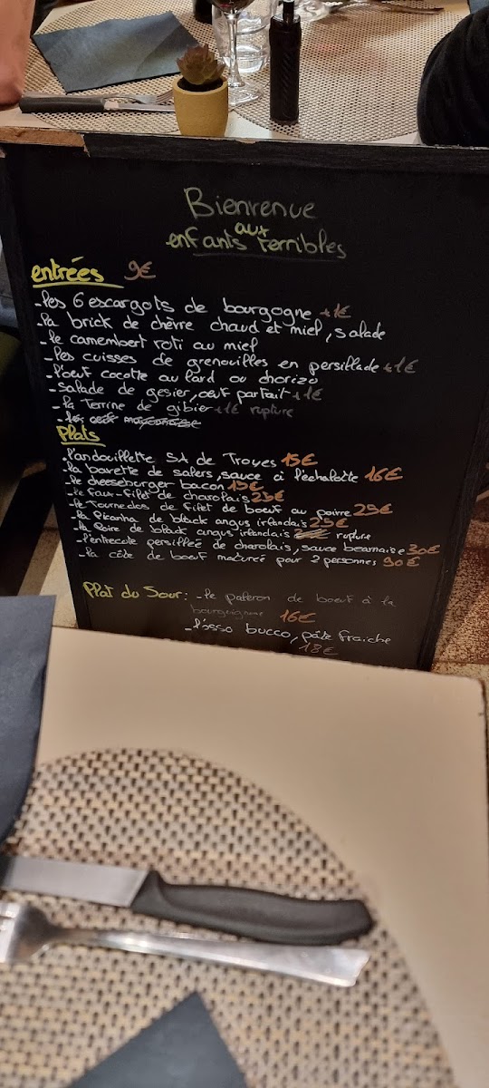 Les enfants terribles Photo Menu 5