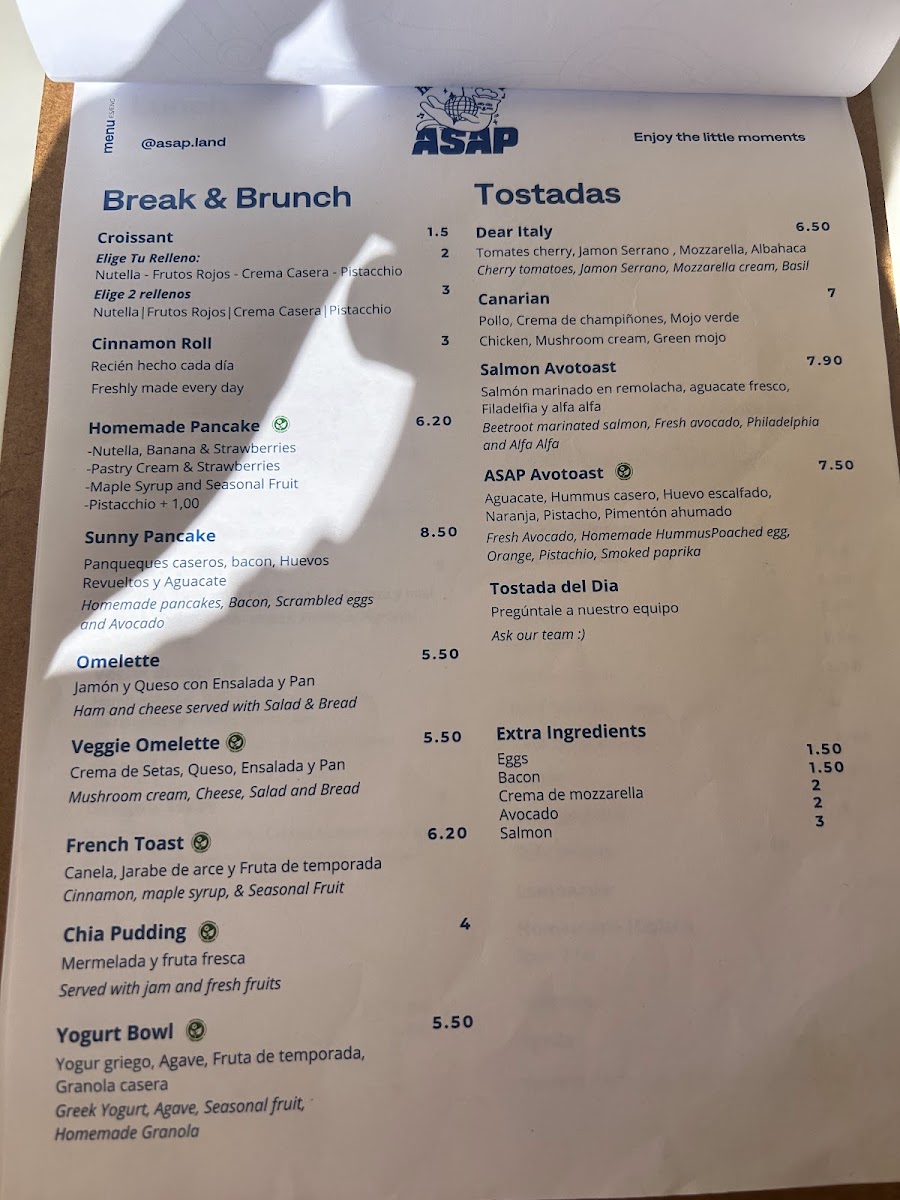 ASAP Coffee & Brunch Photo Menu 7