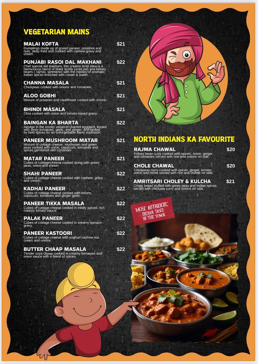 Punjabi Rasoi Newlands Photo Menu 2