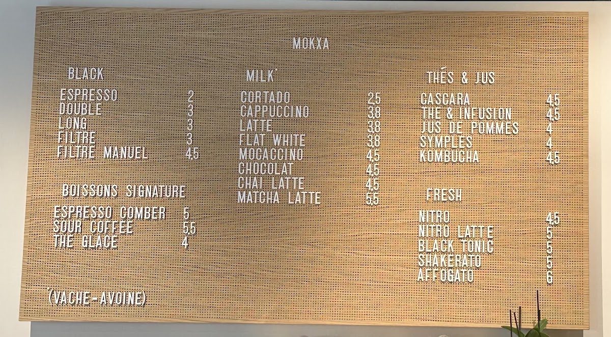 Mokxa Boutique Strasbourg Photo Menu 1