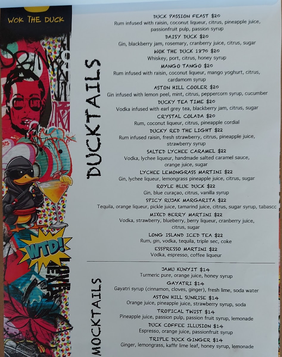 Wok the Duck Photo Menu 2