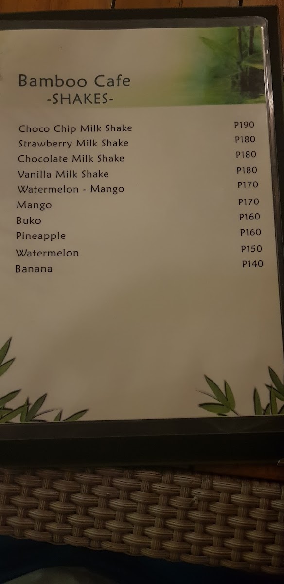 Bamboo Cafe Photo Menu 3