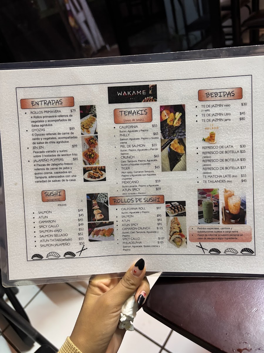 Wakame Sushi & Asian Fusion Photo Menu 1