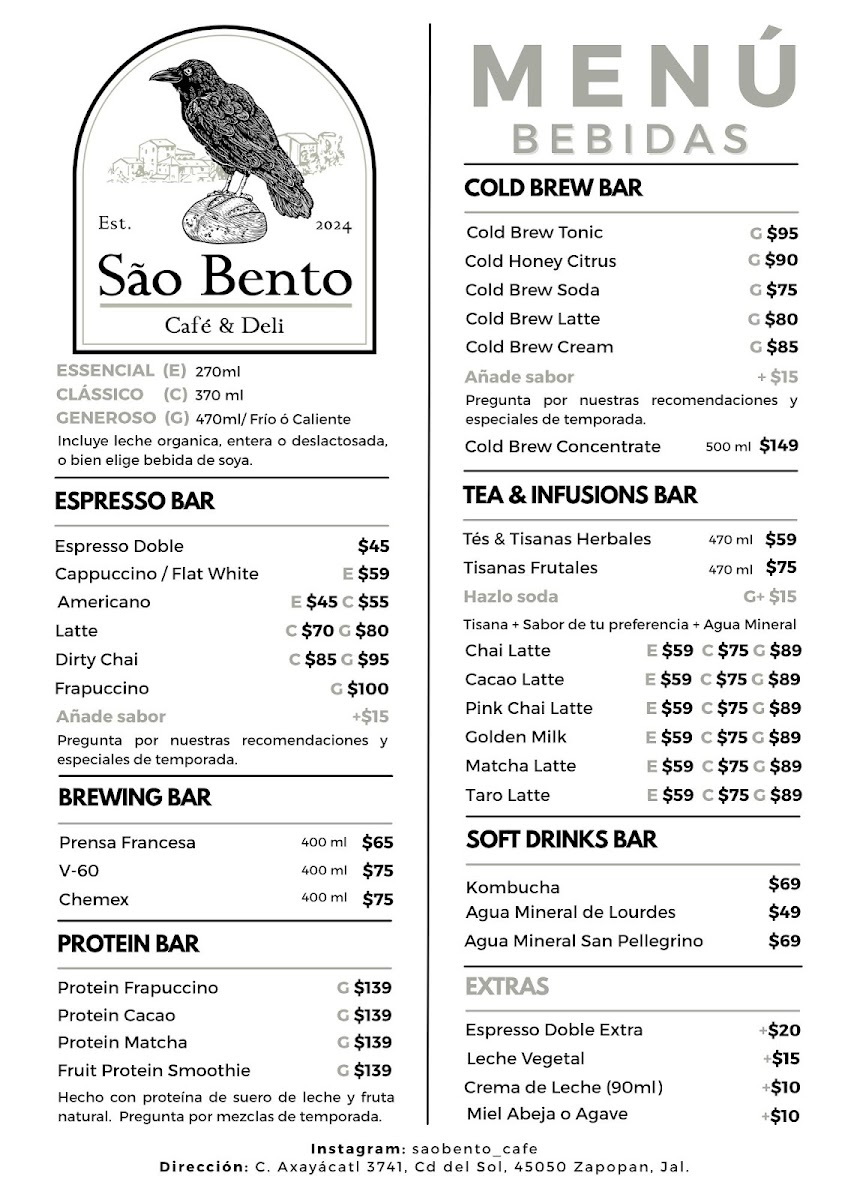 São Bento Café Photo Menu 3