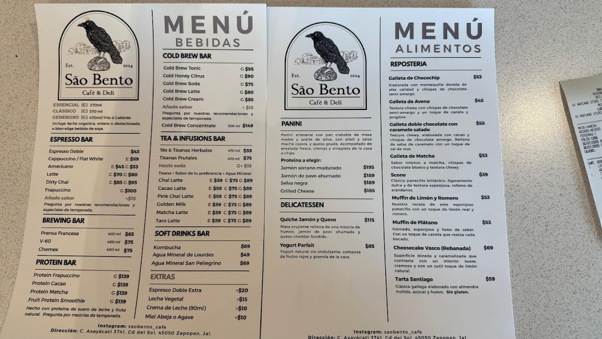São Bento Café Photo Menu 4