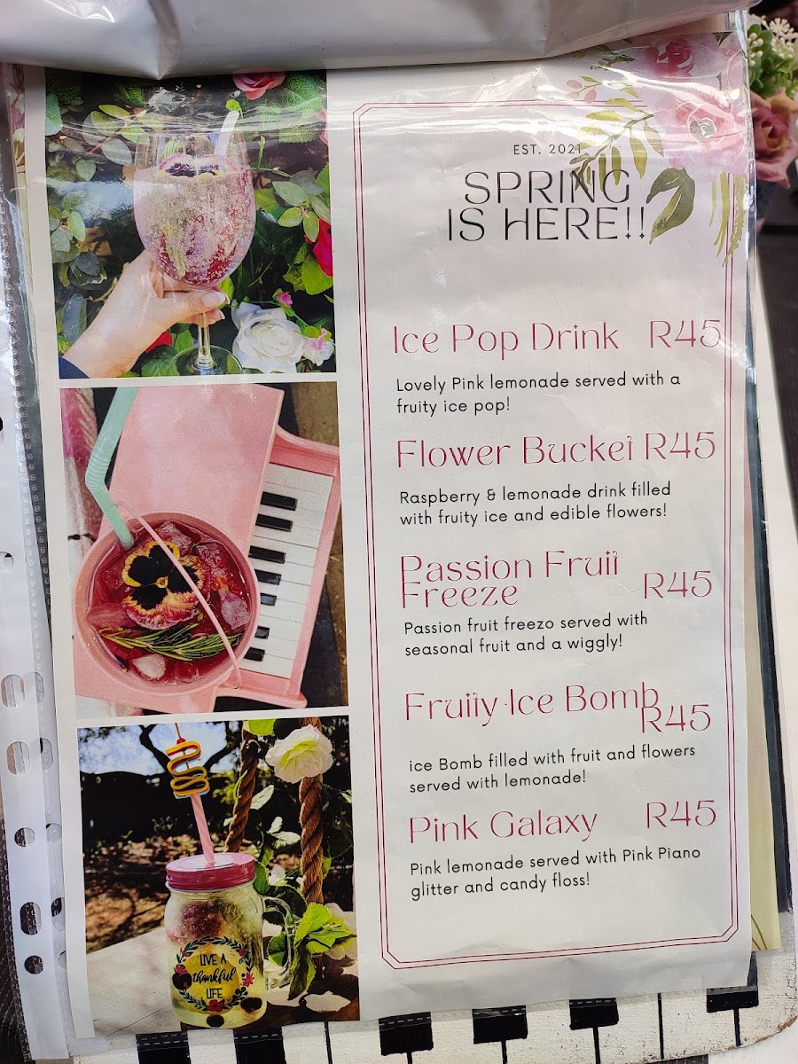 The Pink Piano Photo Menu 6