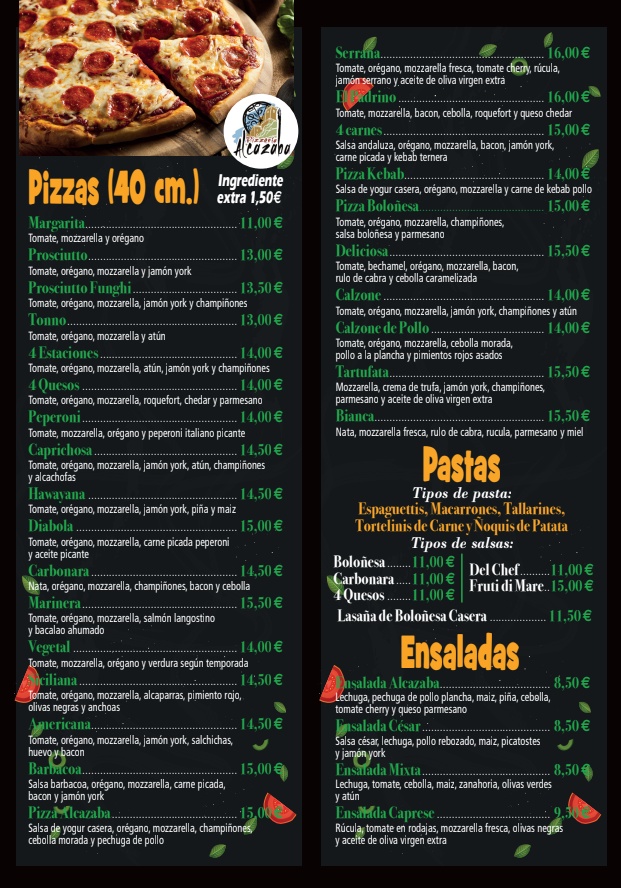 Pizzería Alcazaba Photo Menu 4