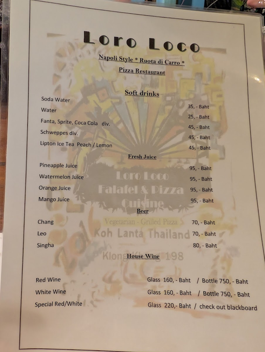 Loro Loco Pizza Cuisine Restaurant Photo Menu 5