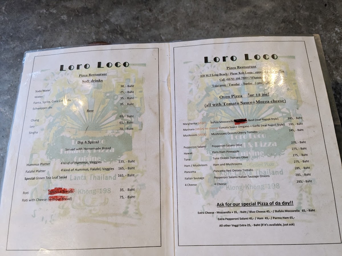Loro Loco Pizza Cuisine Restaurant Photo Menu 6
