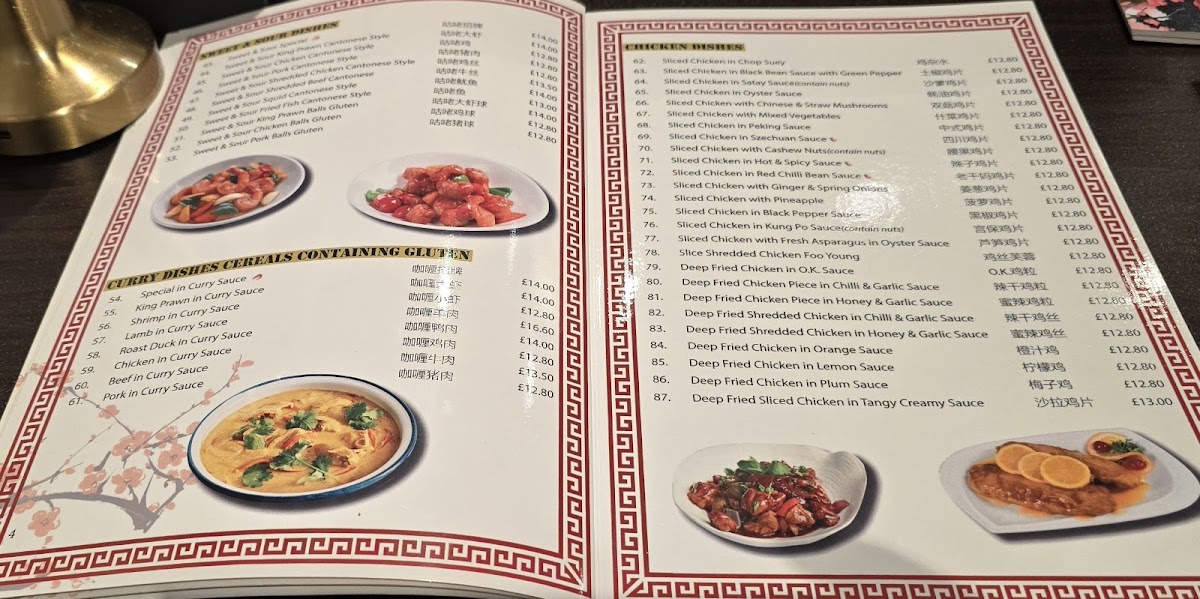 Chen Lin Chinese Restaurant Photo Menu 1