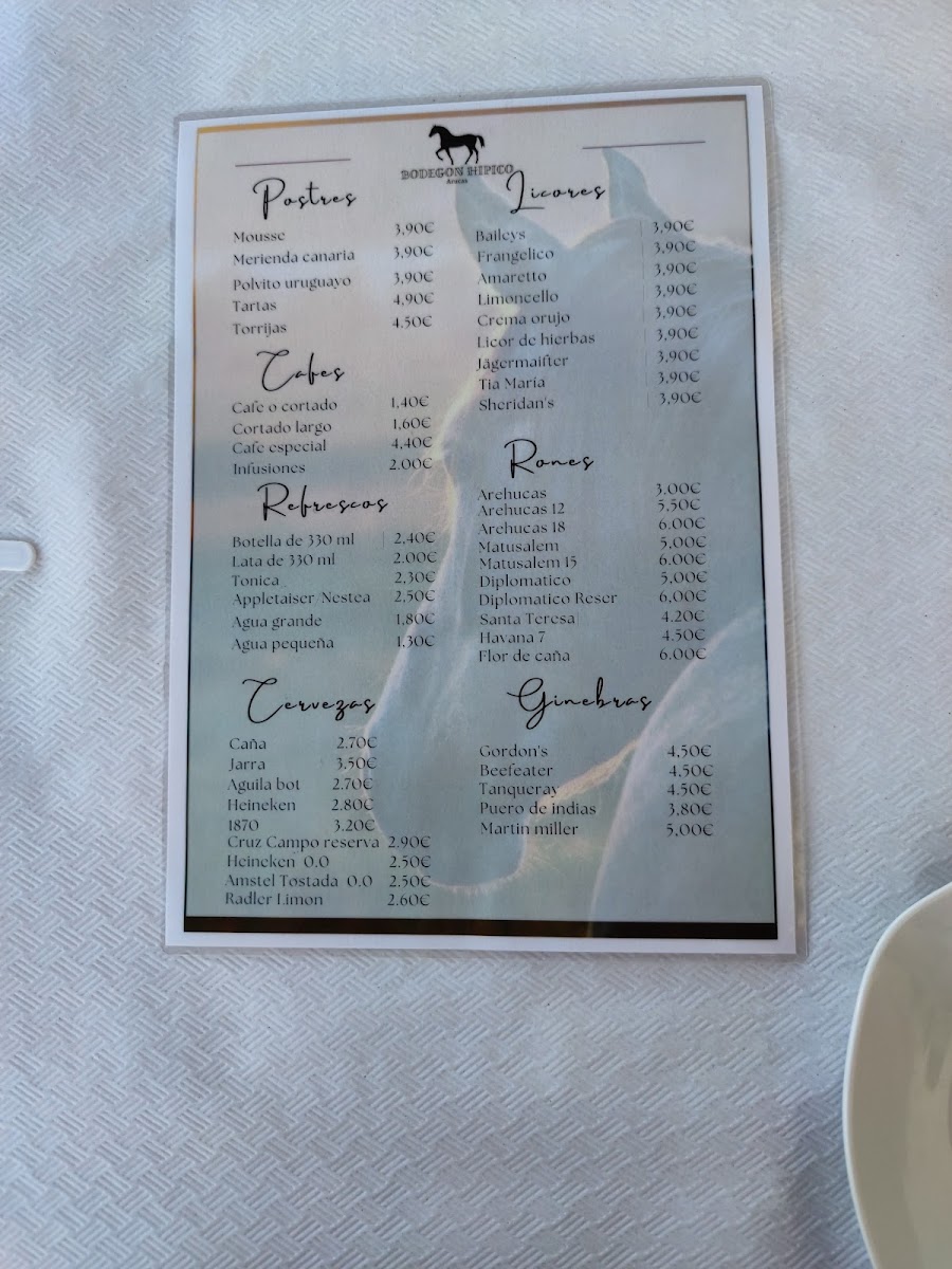 Bodegon Hipico Photo Menu 3
