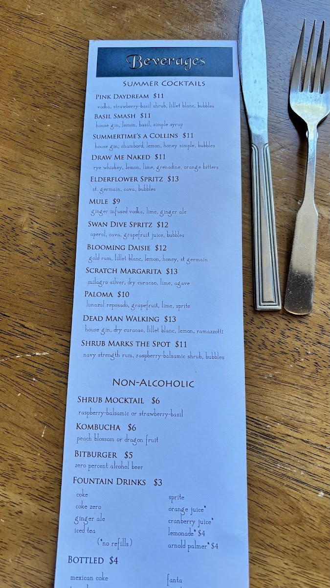 Swan Dive Sandwiches + Bar Photo Menu 7