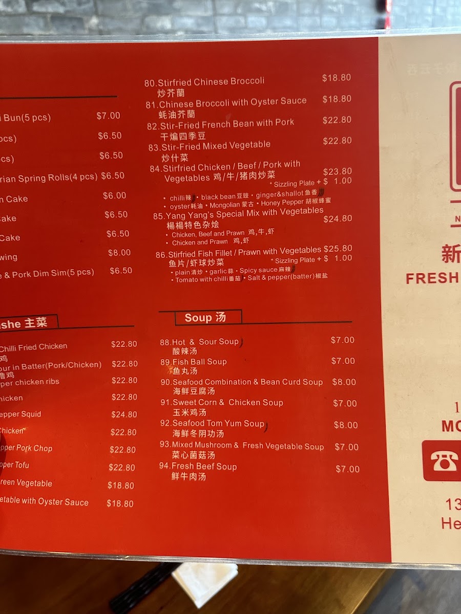 Yang Yang Noodle & Dumpling Photo Menu 10
