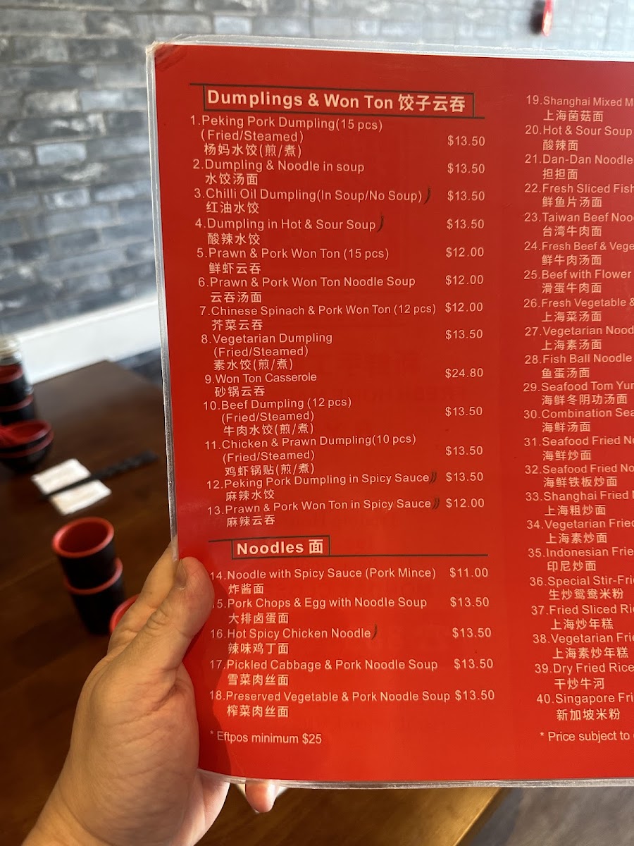 Yang Yang Noodle & Dumpling Photo Menu 8