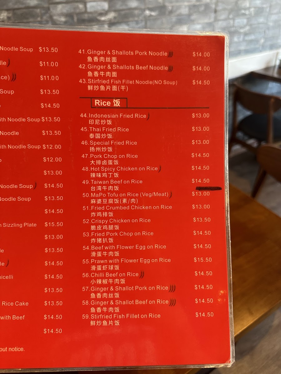 Yang Yang Noodle & Dumpling Photo Menu 9