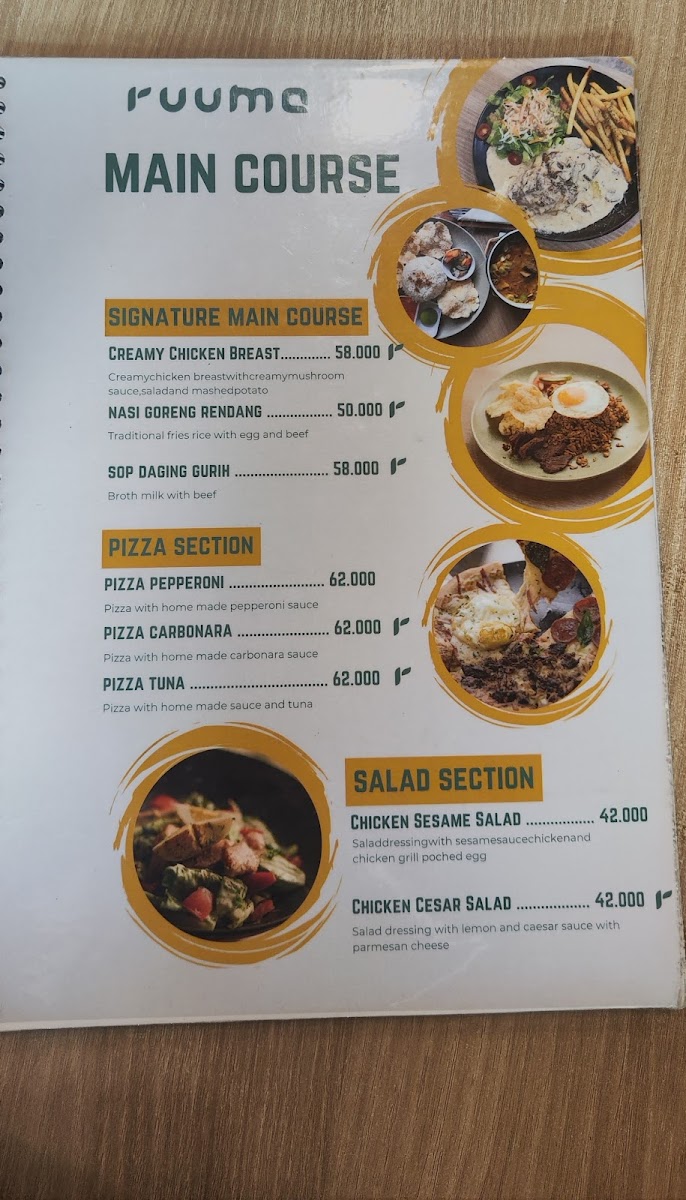 Ruuma Kopi, Rawa Belong Photo Menu 9