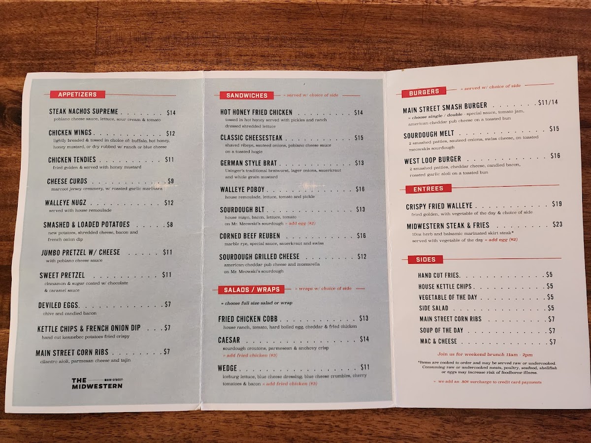 The Midwestern Main Street Photo Menu 9