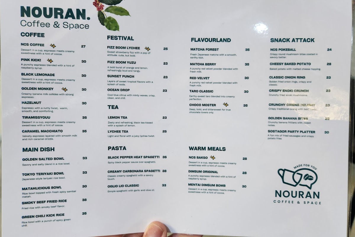 Nouran Coffee & Space Photo Menu 2