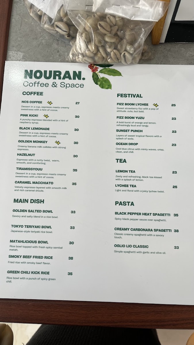 Nouran Coffee & Space Photo Menu 5