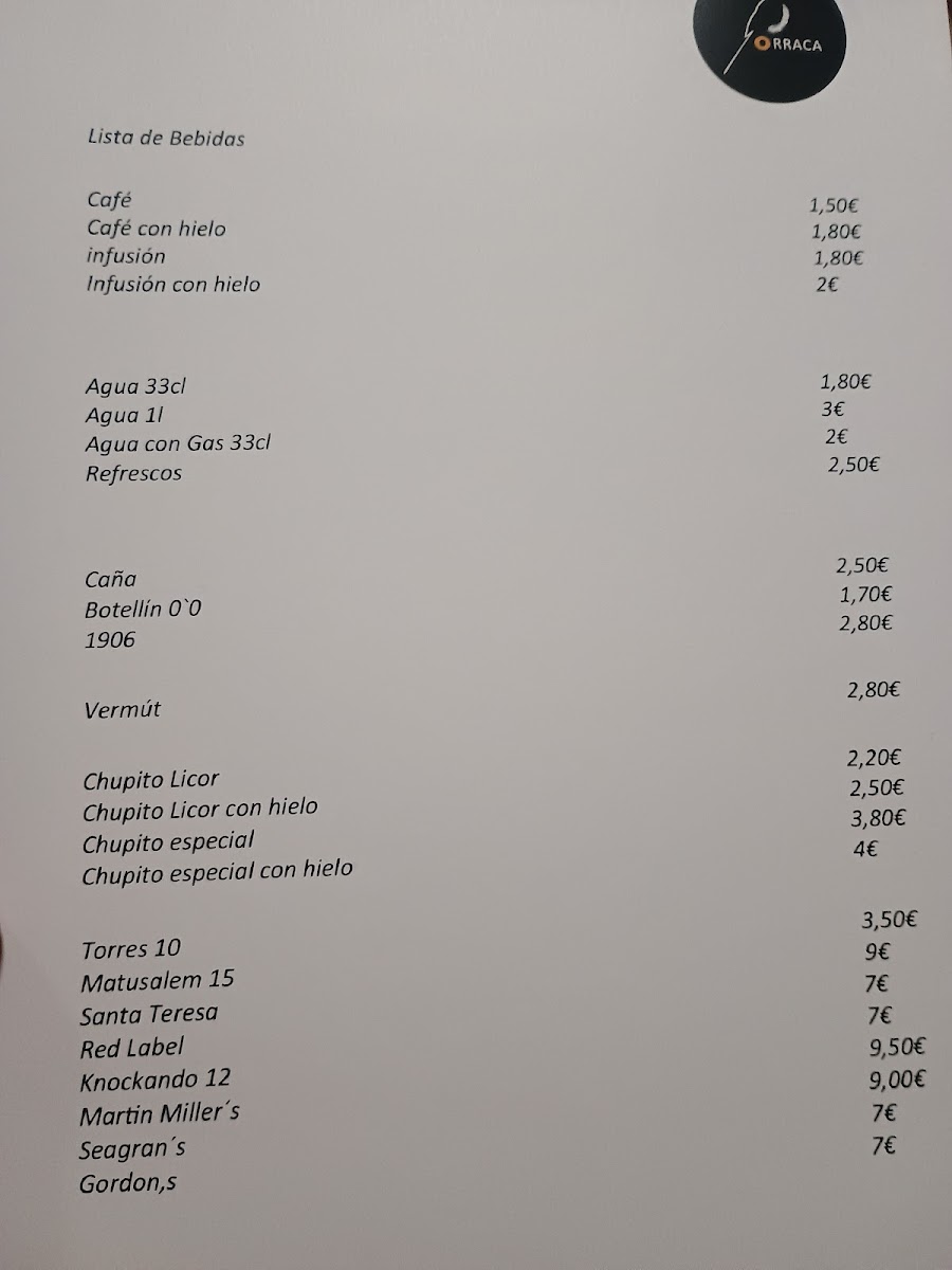 Orraca Photo Menu 1