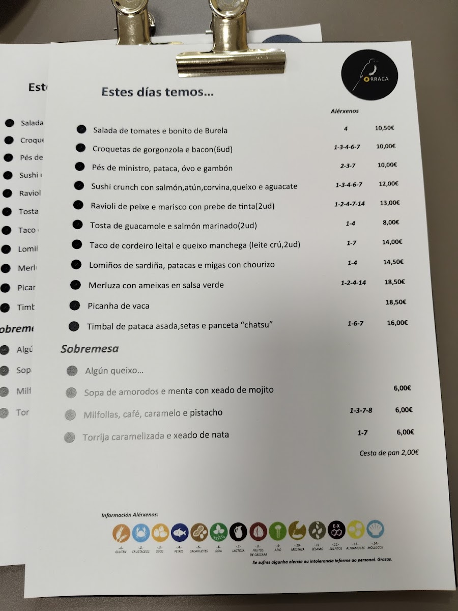 Orraca Photo Menu 3