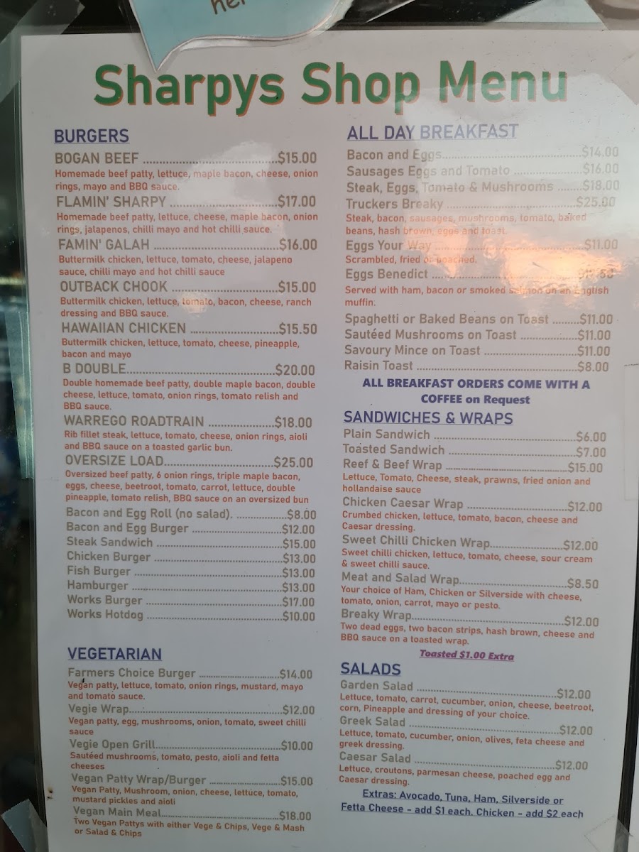 Charleys Creek Cafe Photo Menu 8
