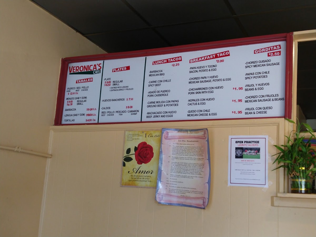 Veronica's Cafe Photo Menu 5