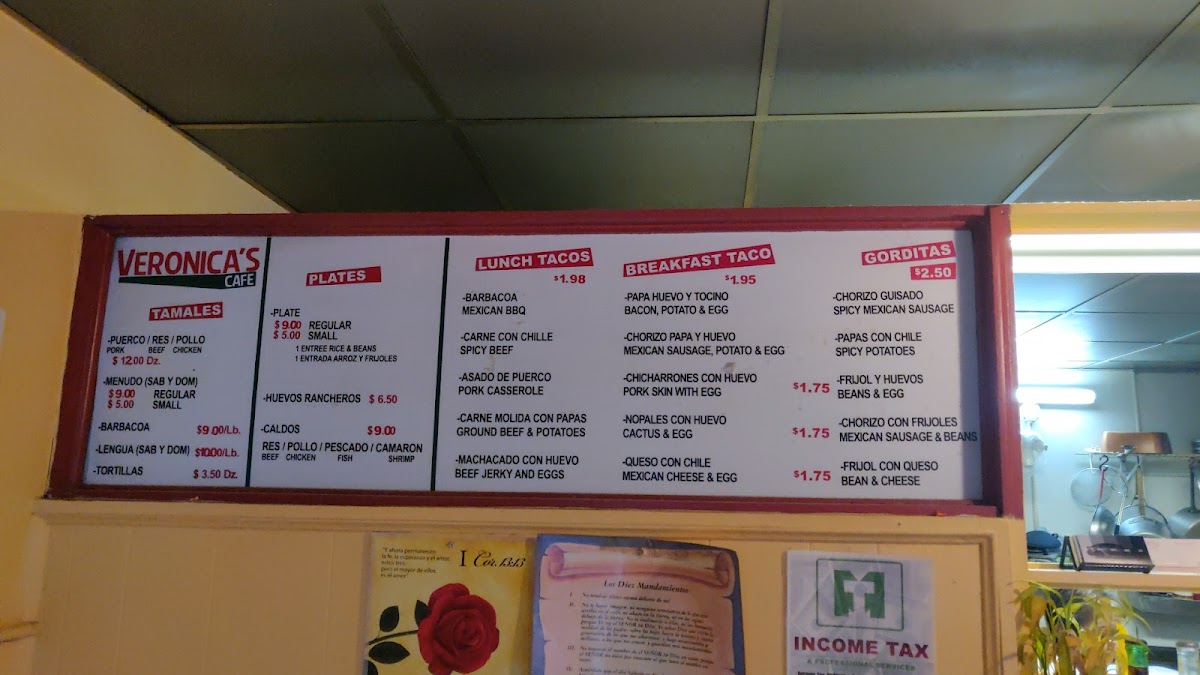 Veronica's Cafe Photo Menu 7