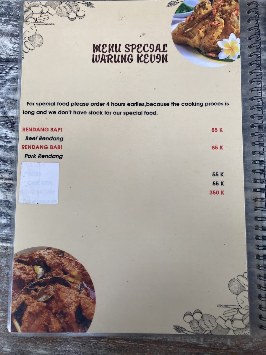 Warung Makan Kevin Photo Menu 10
