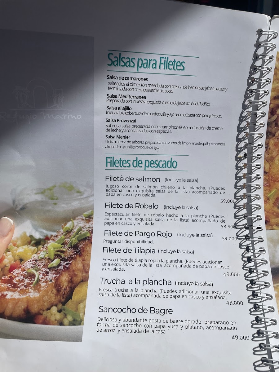 Refugio Marino Restaurante campestre Comida de Mar Photo Menu 2