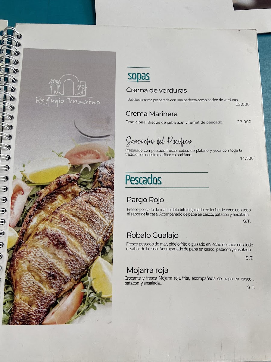 Refugio Marino Restaurante campestre Comida de Mar Photo Menu 3