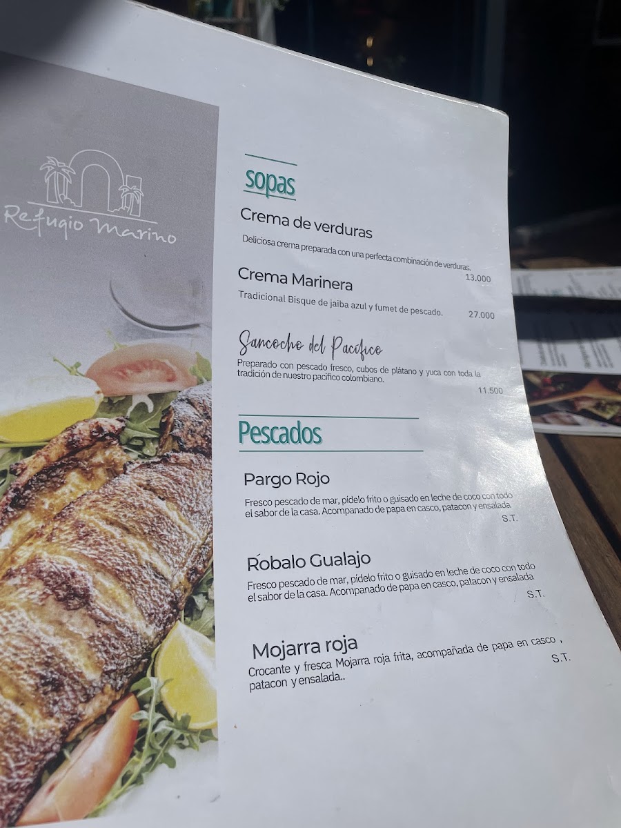 Refugio Marino Restaurante campestre Comida de Mar Photo Menu 5