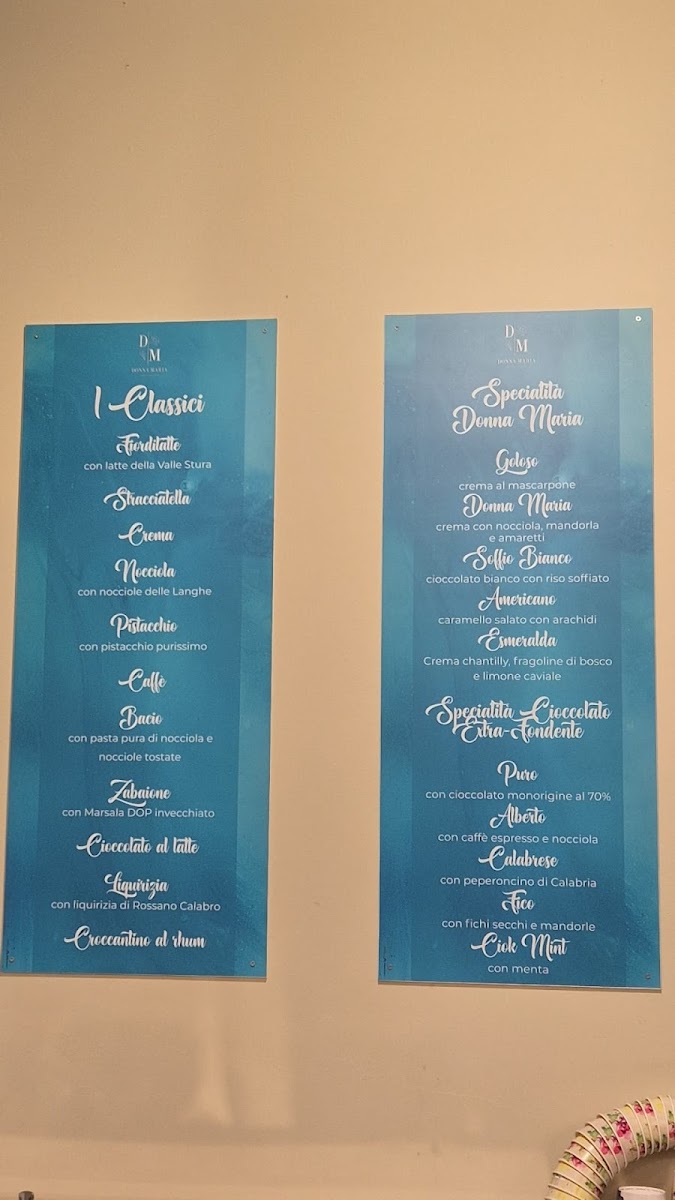 Donna Maria Gelateria Artigianale Photo Menu 1