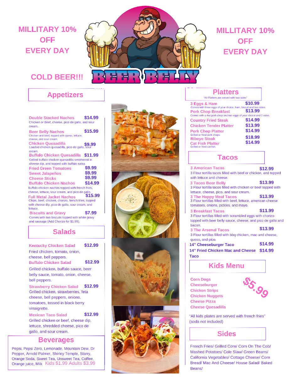 BEER BELLY Photo Menu 1