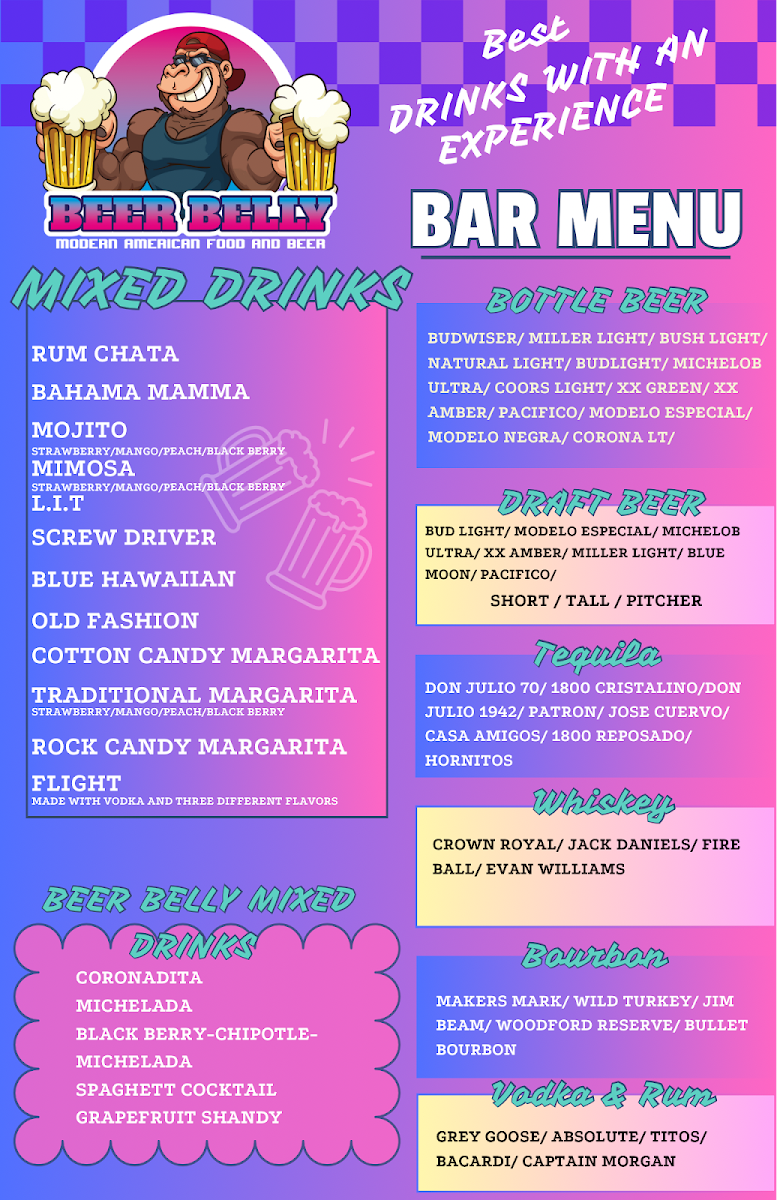 BEER BELLY Photo Menu 2